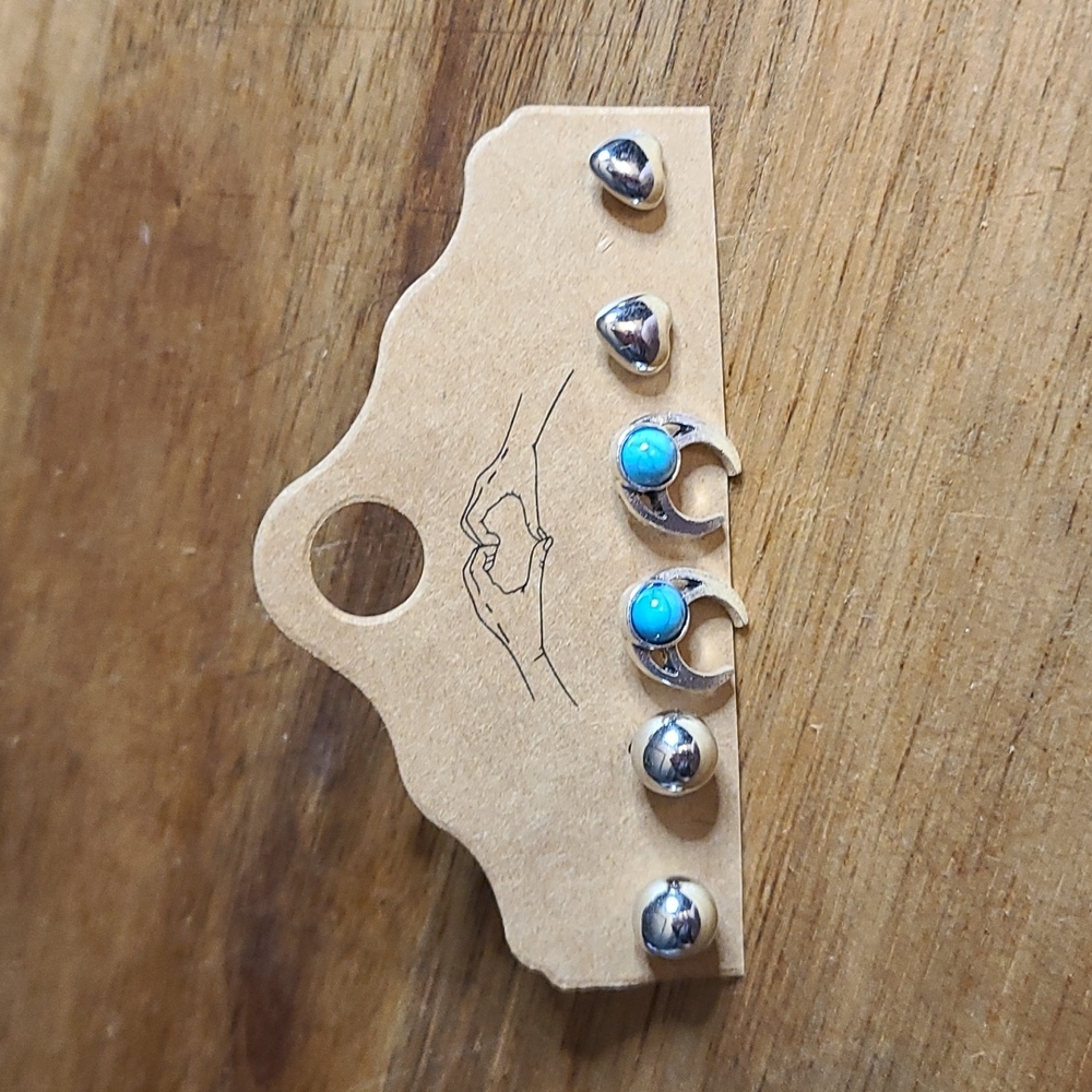 3 pair of earrings